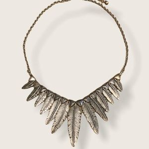 Boho feather necklace